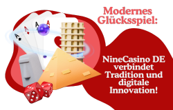NineCasino – Tradition trifft Innovation, spielen Sie online auf Deutsch!
